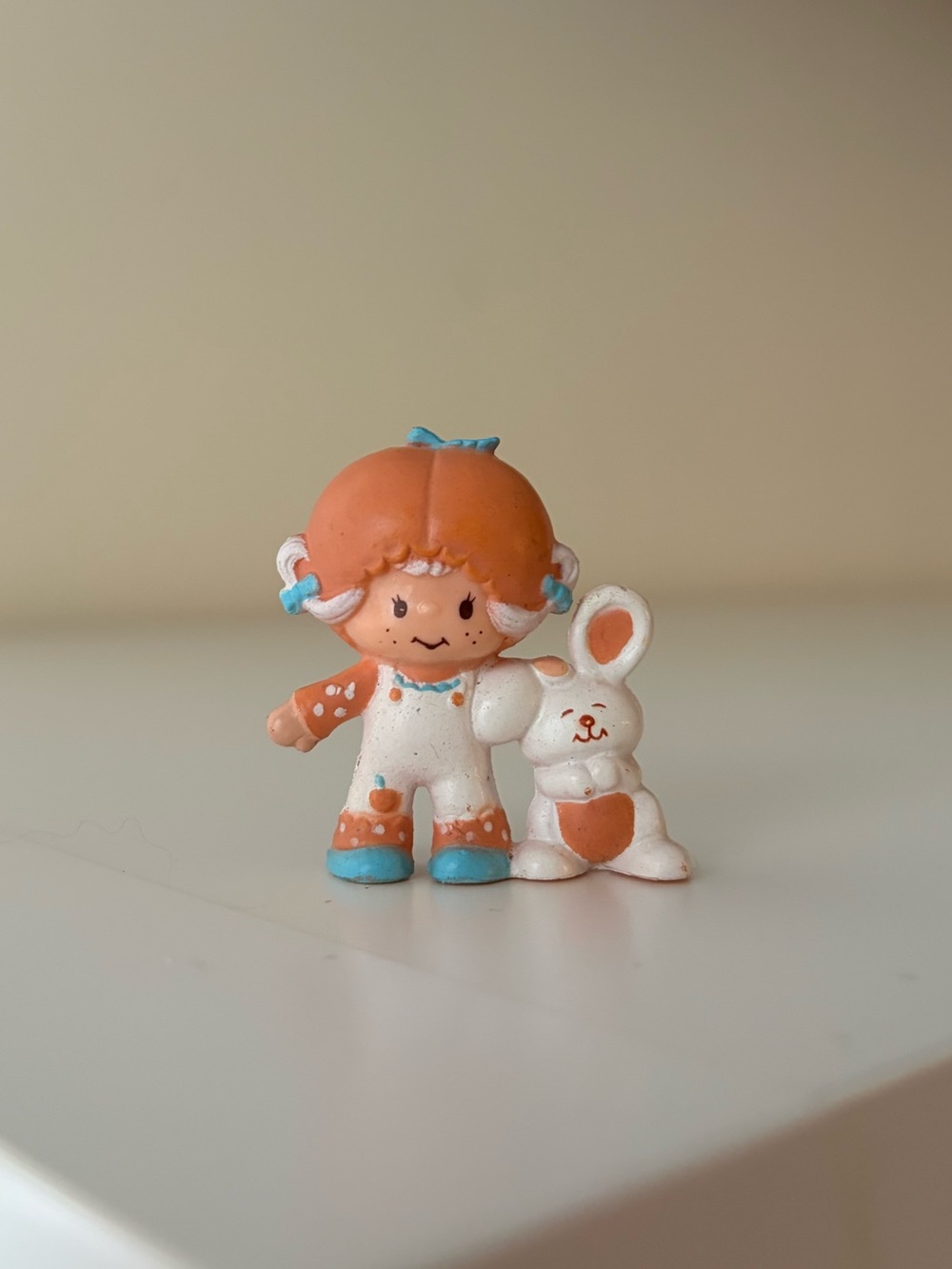 Vintage Strawberry Shortcake Apricot Hopsalot Bunny MINI 2”
